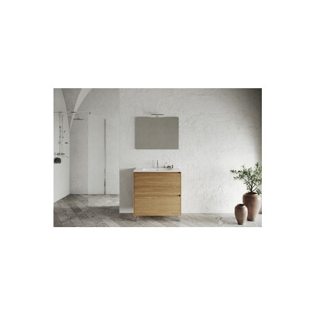 MOBILE BAGNO LISBONA 2C  80 ROVERE NATURALE