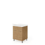 LAVATOIO LEGNO 60X50 ROVERE NATURALE