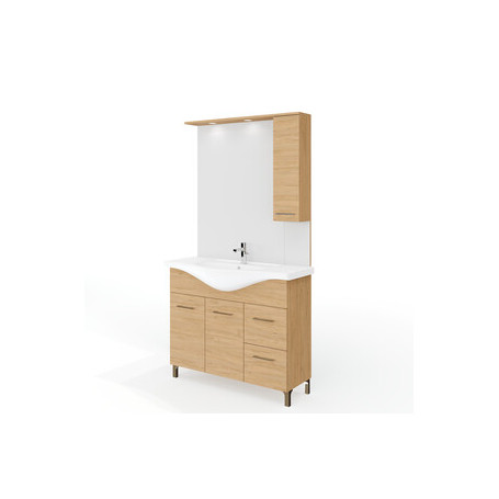 MOBILE BAGNO RUBINO 2A+2C 105 ROVERE NATURALE