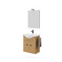 MOBILE BAGNO ZAFFIRO 2A 55 ROVERE NATURALE