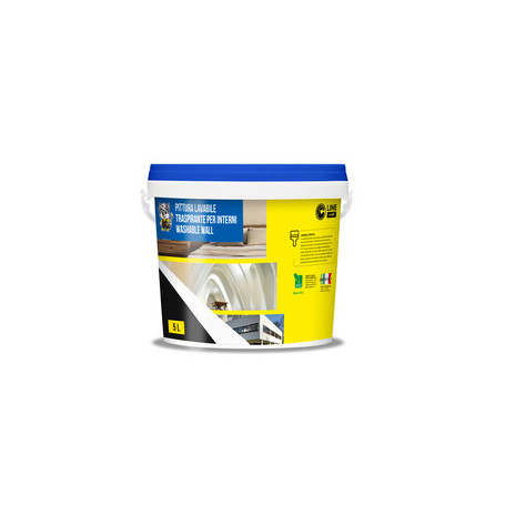 C IDROPITTURA LAV TRASP INTERNI 5L WASHABLE WALL