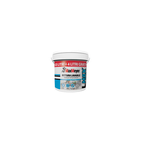 MAX IDROPITTURA LAVABILE BIANCO 10+4 L