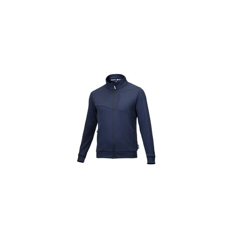 SPARCO FELPA PLATA FULL ZIP BLU TG XXL