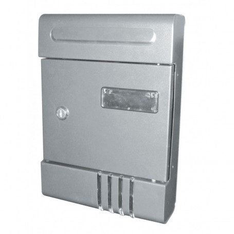CASSETTA POSTALE ACCIAIO"CONDOMINIO"SILVER