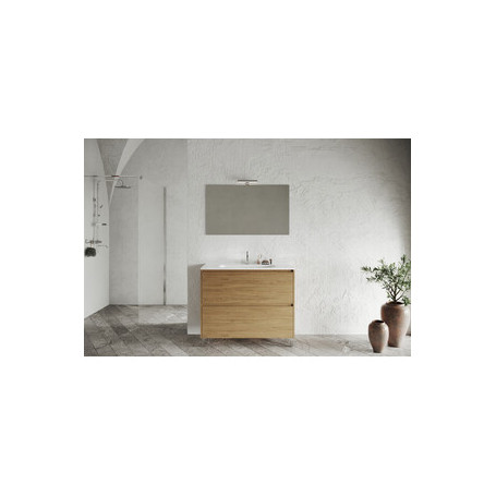 MOBILE BAGNO LISBONA 2C 100 ROVERE NATURALE