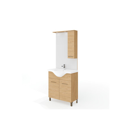 MOBILE BAGNO RUBINO 2A 75 ROVERE NATURALE