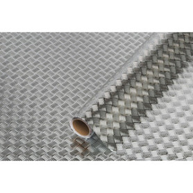 PLASTICA ADESIVA DCFIX 210.0060 ARGENTO RILIEVO 10 M