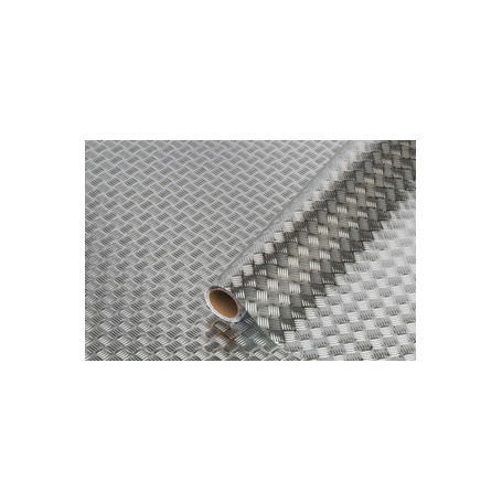 PLASTICA ADESIVA DCFIX 210.0060 ARGENTO RILIEVO 10 M