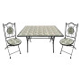 SET TAVOLO MOSAICO DA ESTERNO  FLORA  cm 120 x 80 x h.75 (tavolo) - cm 38 x 46-92 (sedie)