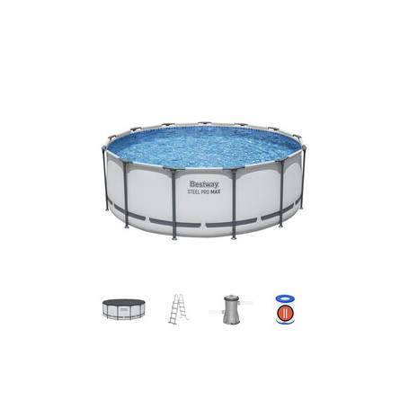 PISCINA STEEL PRO C\TELAIO E POMPA D 396X122 5618W