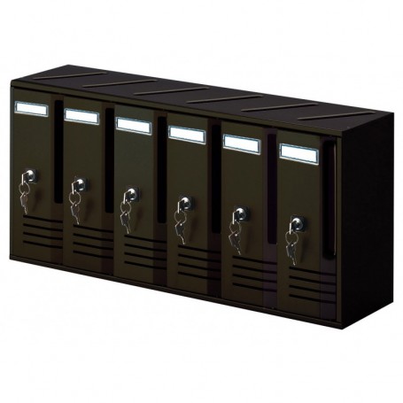 ALUBOX CASSETTA "CUBO" A 6 POSTI GHISA ART.C6