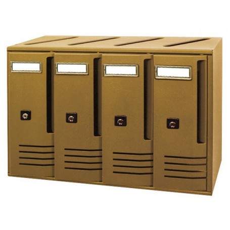 ALUBOX CASSETTA "CUBO"A 4 POSTI BRONZO ART.C4