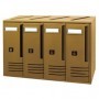 ALUBOX CASSETTA "CUBO"A 4 POSTI BRONZO ART.C4