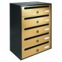 ALUBOX CASSETTA "CUBO R" A 5 POSTI ORO