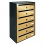 ALUBOX CASSETTA "CUBO R" A 6 POSTI ORO