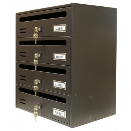 ALUBOX CASSETTA "CUBO R" A 4 POSTI GHISA