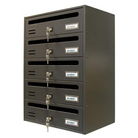 ALUBOX CASSETTA "CUBO R" A 5 POSTI GHISA