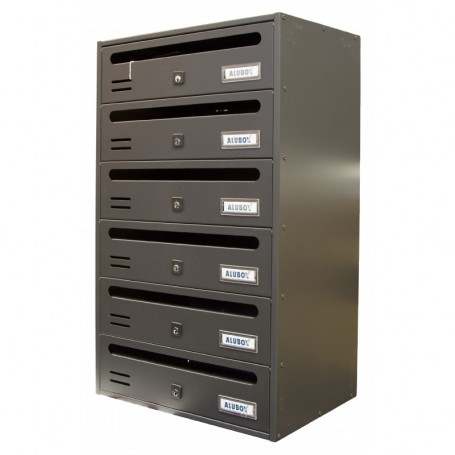 ALUBOX CASSETTA "CUBO R" A 6 POSTI GHISA