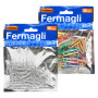 FERMAGLI PER CARTA metallo plastificato mm.32 - 80 pz