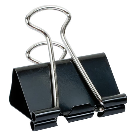 MOLLA FERMACARTE  DOUBLE CLIP  mm 19 - pezzi 10
