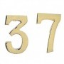 NUMERO CIVICO IN OTTONE "0" MM.100