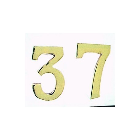 NUMERO CIVICO IN OTTONE "1" MM.100