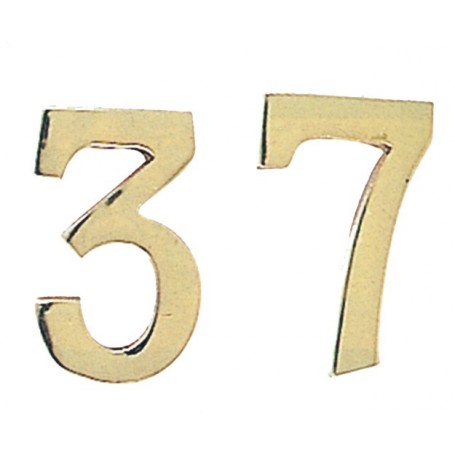 NUMERO CIVICO IN OTTONE "2" MM.100