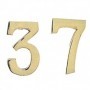 NUMERO CIVICO IN OTTONE "2" MM.100