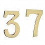 NUMERO CIVICO IN OTTONE "3" MM.100