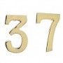 NUMERO CIVICO IN OTTONE "4" MM.100