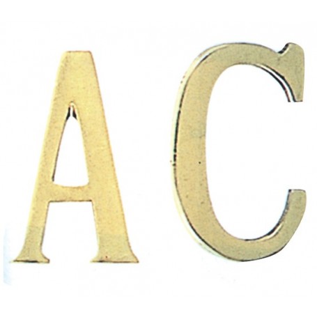 NUMERO CIVICO IN OTTONE "C" MM.75