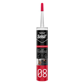 SILICONE ACETICO ALTA TEMPERATURA  SNH  rosso ml 300 - (ral 3024)