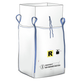 SACCONE IN POLIPROPILENE FONDO CHIUSO  BIG BAGS  bocca di carico a caramella