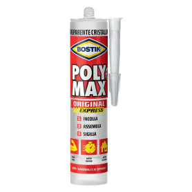 ADESIVO SIGILLANTE UNIVERSALE  POLY MAX  CRISTAL 12 cartucce 300g + 2 scatolette tonno omaggio