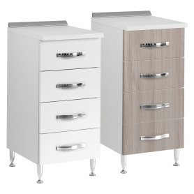CASSETTIERA PER CUCINE COMPONIBILI L.40 x P.50 x H.85. - col. olmo
