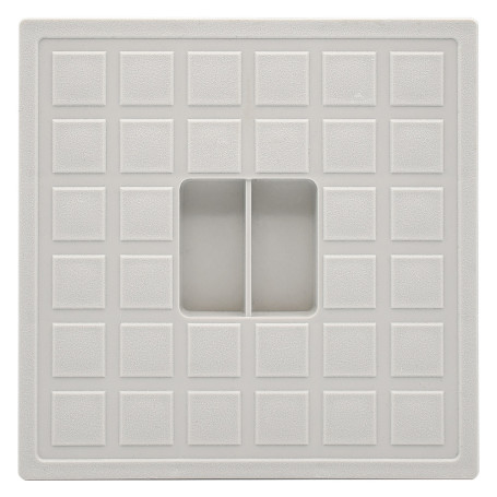 COPERCHIO QUADRO PER POZZETTO PLUVIALE mm 12