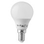 LAMPADA LED A SFERA  VT-1819  CALDA 2700K 4 W uguale a 30W E14 - 320 lm