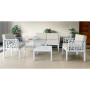 C SET 4 PZ SALOTTO C\DIVANO 2P BIANCO GARDENJOY