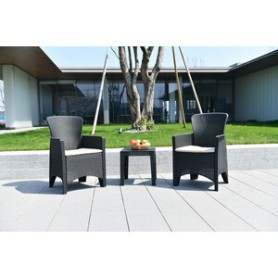 C SET 3 PZ SALOTTINO GRAFITE BALCO URBAN