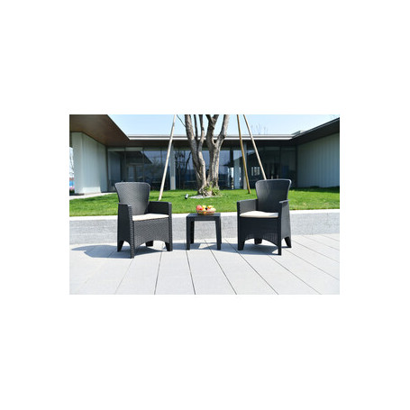C SET 3 PZ SALOTTINO GRAFITE BALCO URBAN