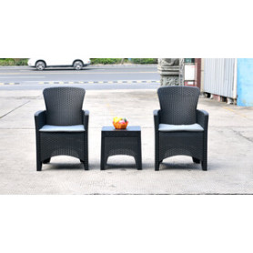 C SET 3 PZ SALOTTINO GRAFITE BALCO NATURA