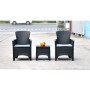 C SET 3 PZ SALOTTINO GRAFITE BALCO NATURA