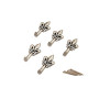 GANCIO P\QUADRO GIGLIO 33 MM ARGENTO BL 5 PZ