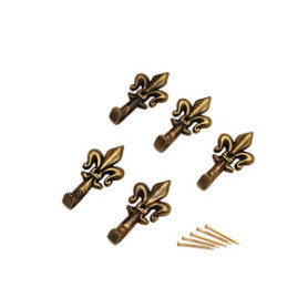 GANCIO P\QUADRO GIGLIO 33 MM BRONZO BL 5 PZ