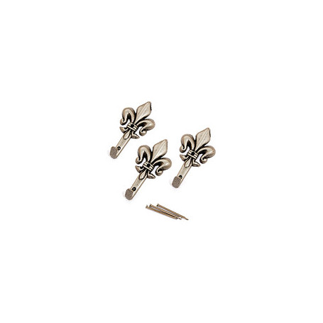GANCIO P\QUADRO GIGLIO 47 MM ARGENTO BL 3 PZ
