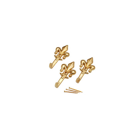 GANCIO P\QUADRO GIGLIO 47 MM ORO BL 3 PZ
