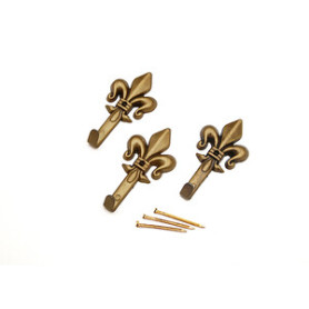 GANCIO P\QUADRO GIGLIO 47 MM BRONZO BL 3 PZ