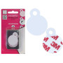 ATTACCAGLIA AUTOADESIVA IN PVC BL 12 PZ