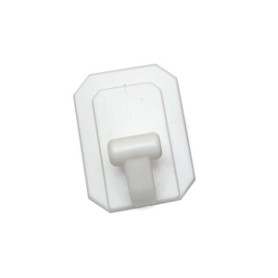 GANCIO ADESIVO GIGANTE PLASTICA BIANCO BL 1 PZ