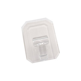 GANCIO ADESIVO GIGANTE PLASTICA TRASPARENTE BL 1PZ
